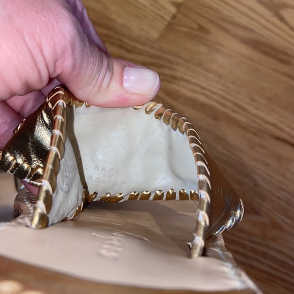 Jack Rogers Gold Flat Jack Sandals - Picture 12 of 13